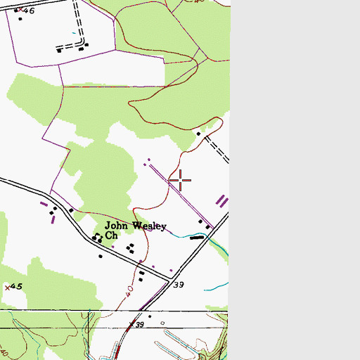 Topographic Map of Slater Field, MD
