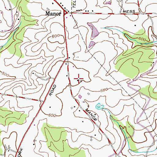 Topographic Map of Mrs Bozman Heliport, MD