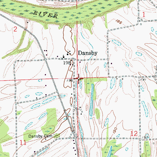 Topographic Map of Taylor Chapel, AR