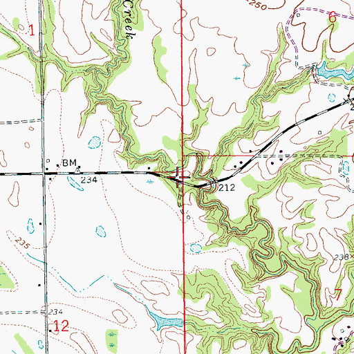 Topographic Map of White Wall School (historical), AR