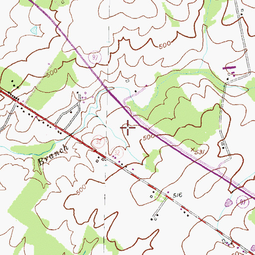 Topographic Map of Makoutz Airport, MD