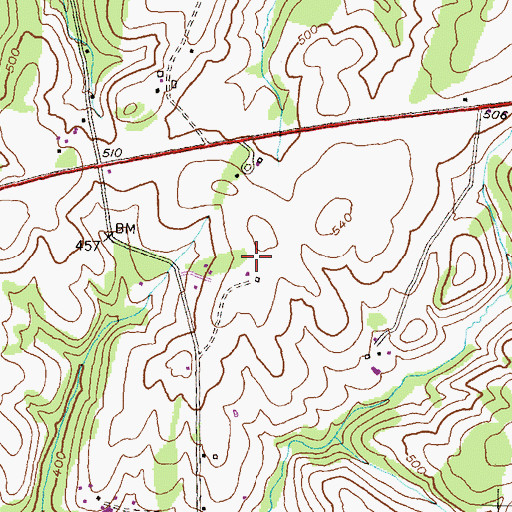 Topographic Map of Stolcrest Airport, MD