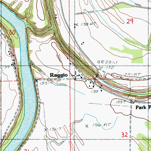 Topographic Map of Union Liberty School (historical), AR