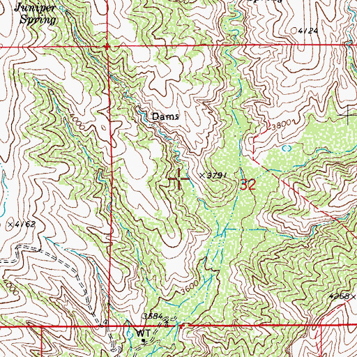 Topographic Map of Horse Canyon, AZ