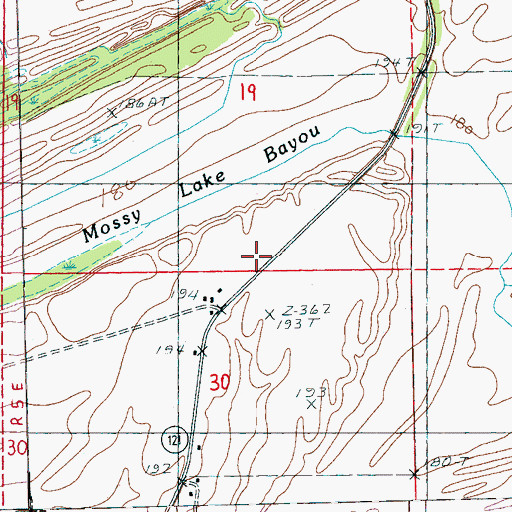 Topographic Map of Pleasant Valley School (historical), AR