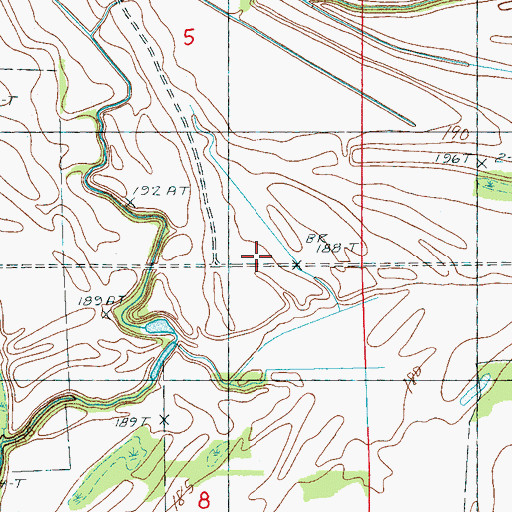Topographic Map of Antioch Church (historical), AR