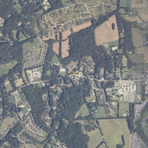 Aerial/Satellite Image of Sandy Spring Post Office, MD