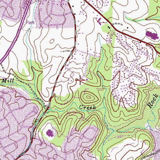 Topographic Map of Diamond Farms Post Office, MD