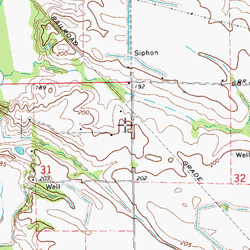 Topographic Map of Mount Jerdan Church (historical), AR