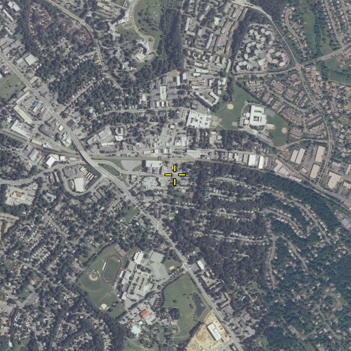 Aerial/Satellite Image of Gaithersburg Post Office, MD