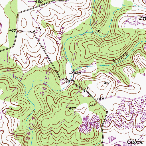 Topographic Map of WMET-AM (Gaithersburg), MD