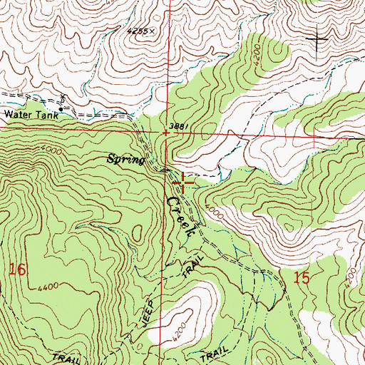 Topographic Map of Horse Canyon, AZ