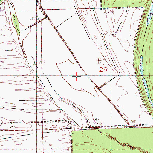 Topographic Map of Cannon Lake, AR