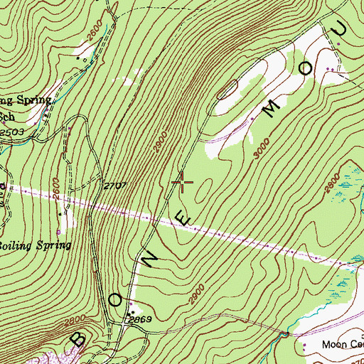 Topographic Map of WGPT-TV (Oakland), MD