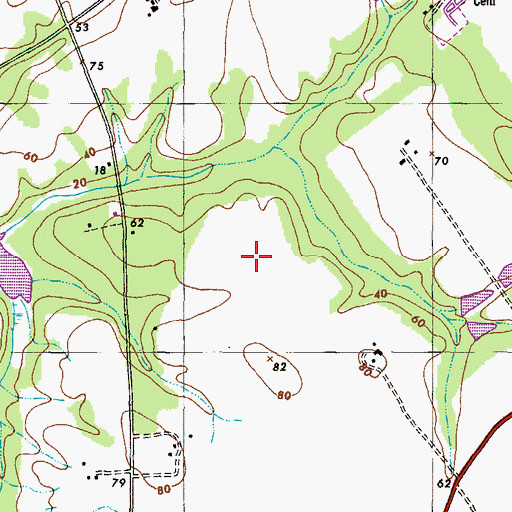 Topographic Map of Kent and Queen Annes Hospital Heliport, MD