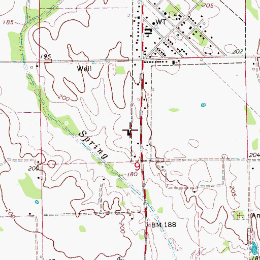 Topographic Map of Newsom School (historical), AR