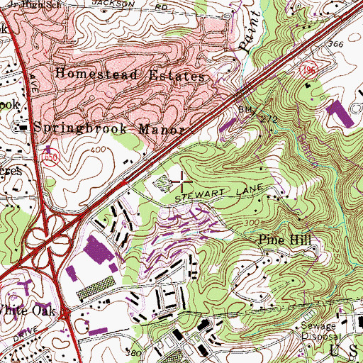 Topographic Map of Dow Jones and Company Incorporated Heliport, MD