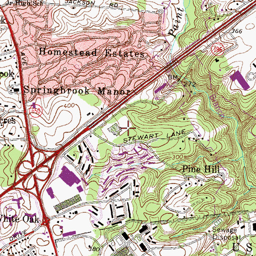 Topographic Map of Dow Jones and Company Incorporated Heliport, MD