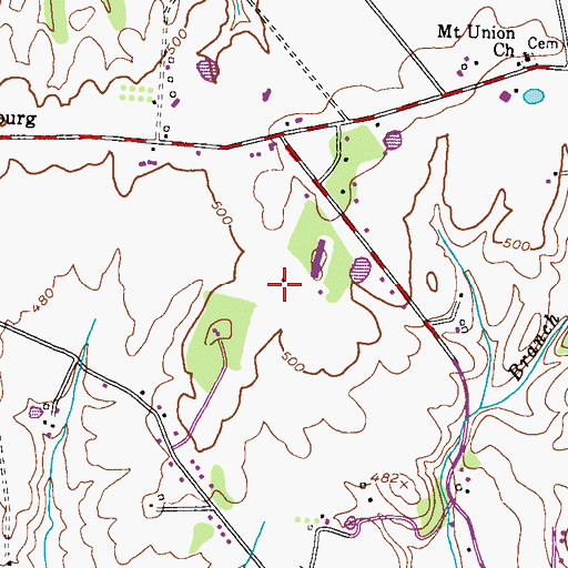 Topographic Map of M R P Airpark (historical), MD