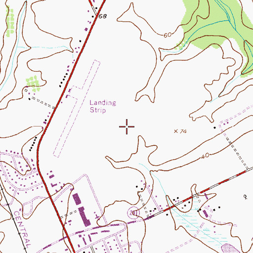 Topographic Map of Upper Shore Community Mental Health Center, MD