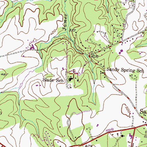 Topographic Map of Sharon Nursing Home, MD