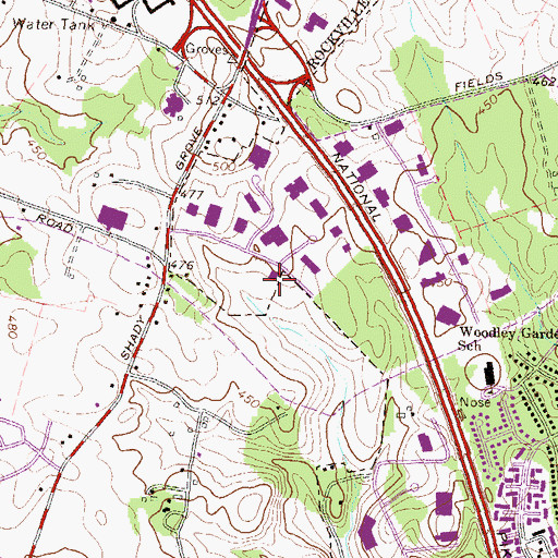 Topographic Map of Health Administration Headquarters, MD