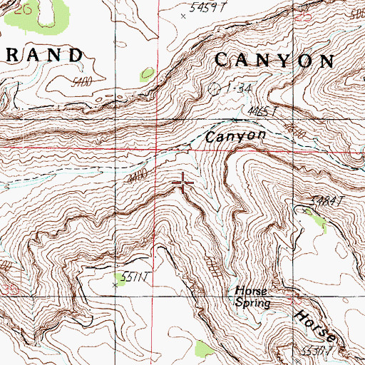Topographic Map of Horse Canyon, AZ