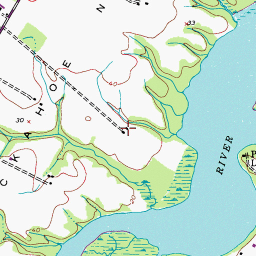 Topographic Map of Asbury, MD