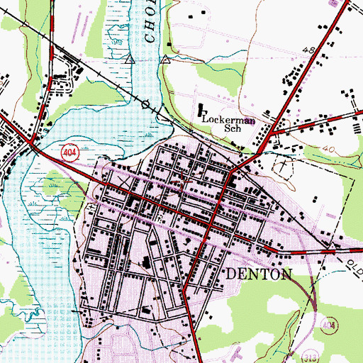 Topographic Map of Bethel African Methodist Episcopal Church, MD