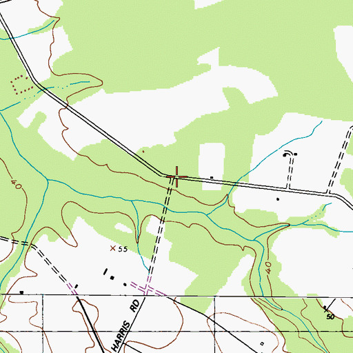 Topographic Map of Blairtown (historical), MD
