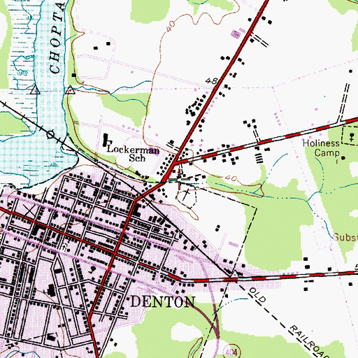 Topographic Map of Bullocks Plaza Shopping Center, MD