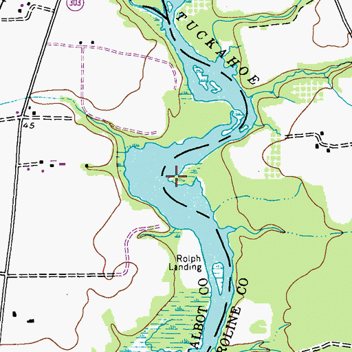 Topographic Map of Buzzard Point, MD