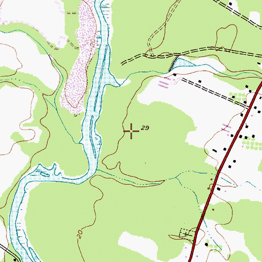 Topographic Map of Choptank Overlook, MD