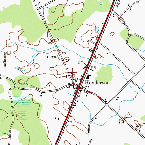 Topographic Map of Christ Church, MD