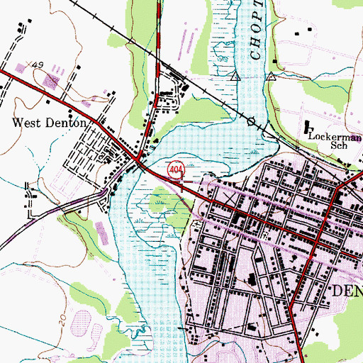 Topographic Map of Daniel Crouse Memorial Park, MD