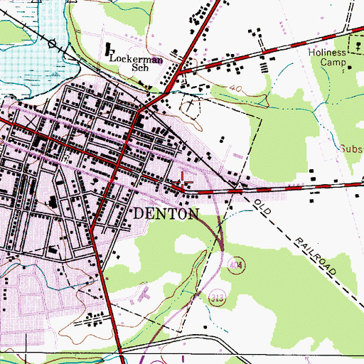 Topographic Map of First Wesleyan Church, MD