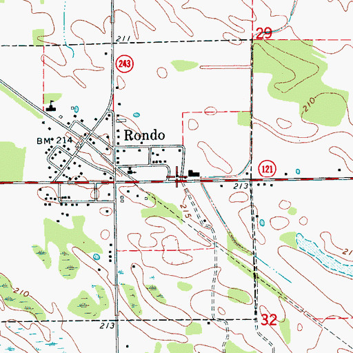 Topographic Map of Sequell Church, AR
