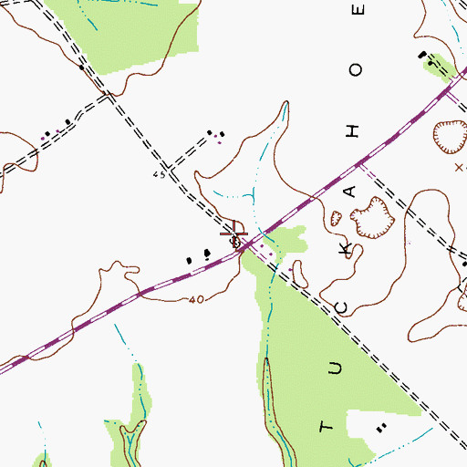 Topographic Map of Harris Methodist Chapel (historical), MD