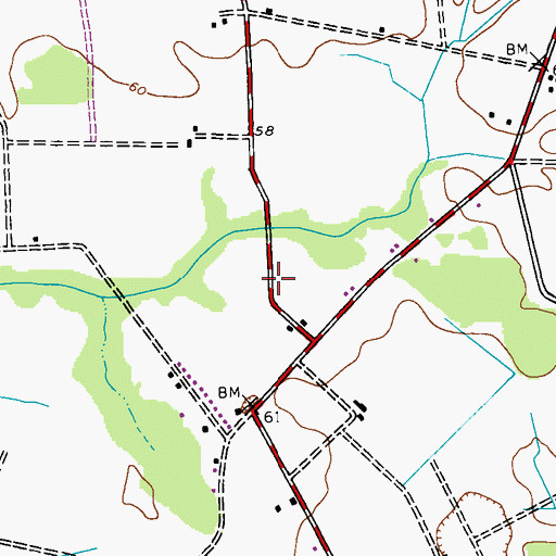 Topographic Map of Ja-Mar, MD