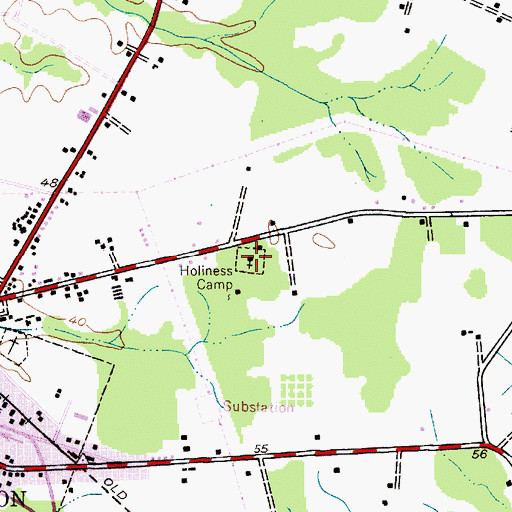 Topographic Map of Kings Apostolic Holiness Church, MD
