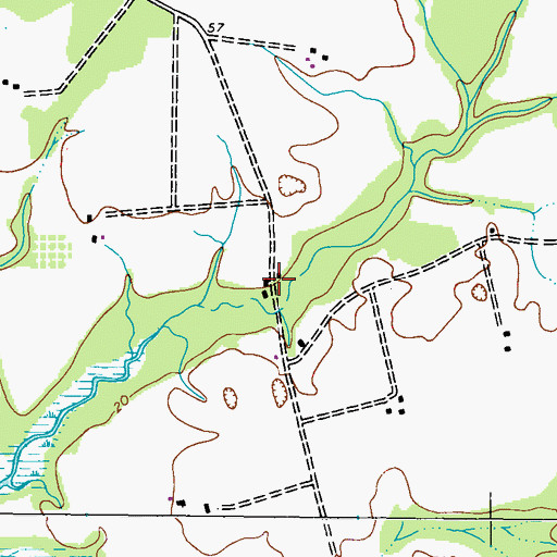 Topographic Map of Knotts Mill, MD