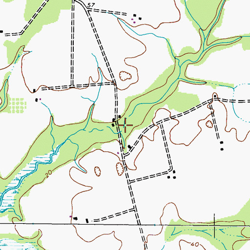 Topographic Map of Knotts Mill Pond (historical), MD