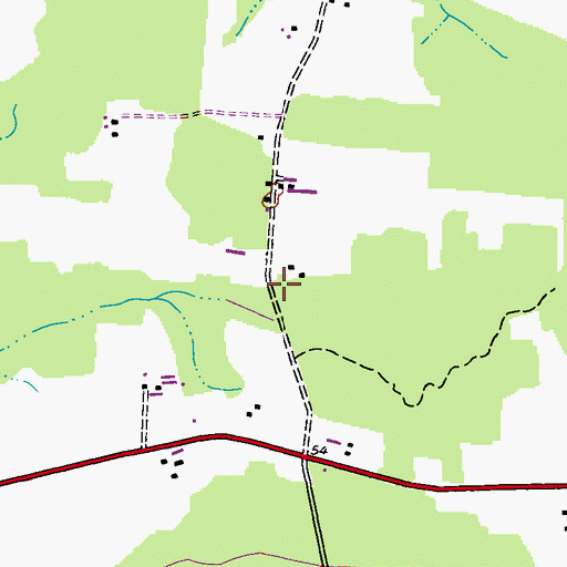 Topographic Map of Laurel Grove Church (historical), MD