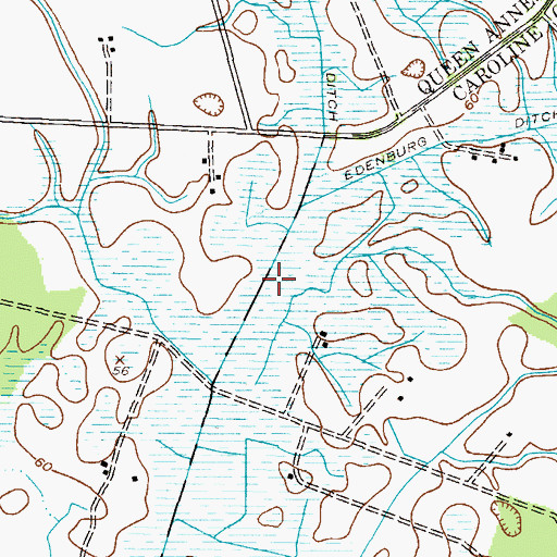 Topographic Map of Long Marsh, MD