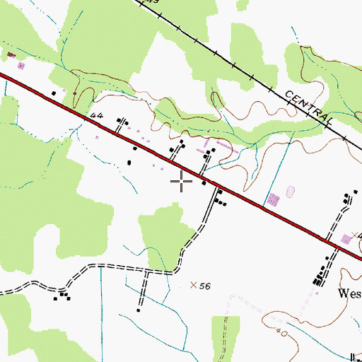 Topographic Map of Lor-J Estates, MD