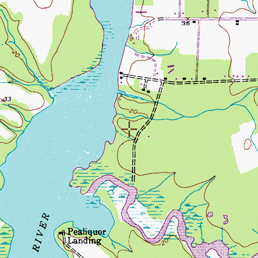 Topographic Map of Martinak State Park, MD