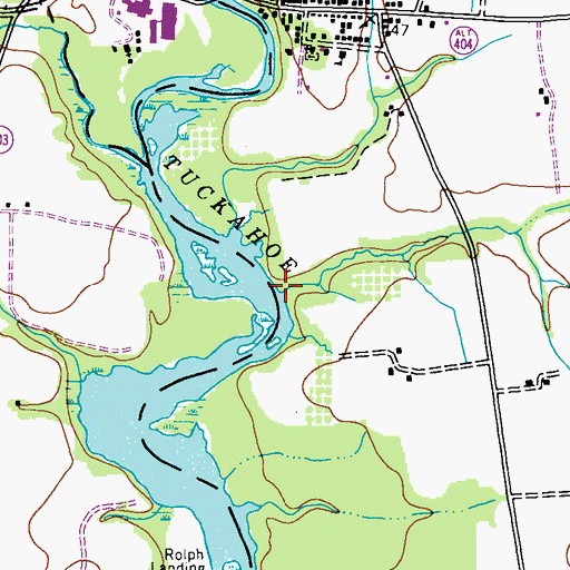 Topographic Map of Meeting House Branch, MD