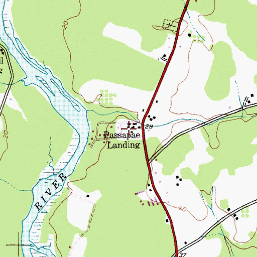 Topographic Map of Moot Point Farm, MD