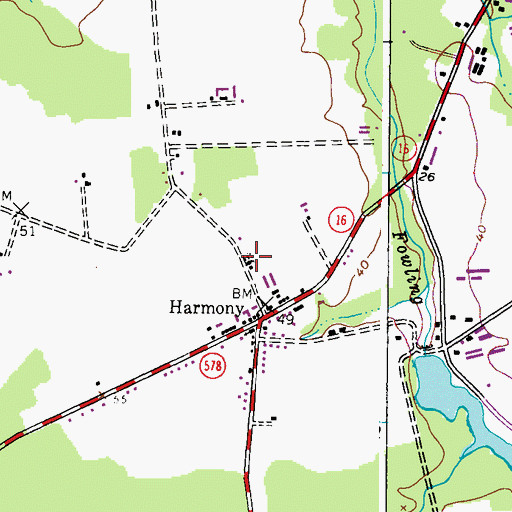 Topographic Map of Mount Zion Cemetery, MD