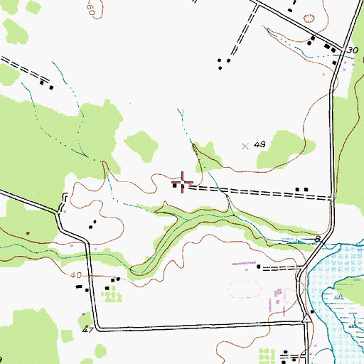 Topographic Map of Oasis, MD